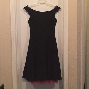 Elegant black, off the shoulder dress